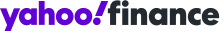 Yahoo! Finance logo displayed on a digital screen for Ahmed Group's news feature.