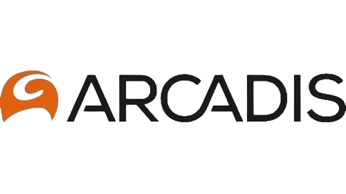 Arcadis logo showcasing partnership with Ahmed Group in halal real estate.