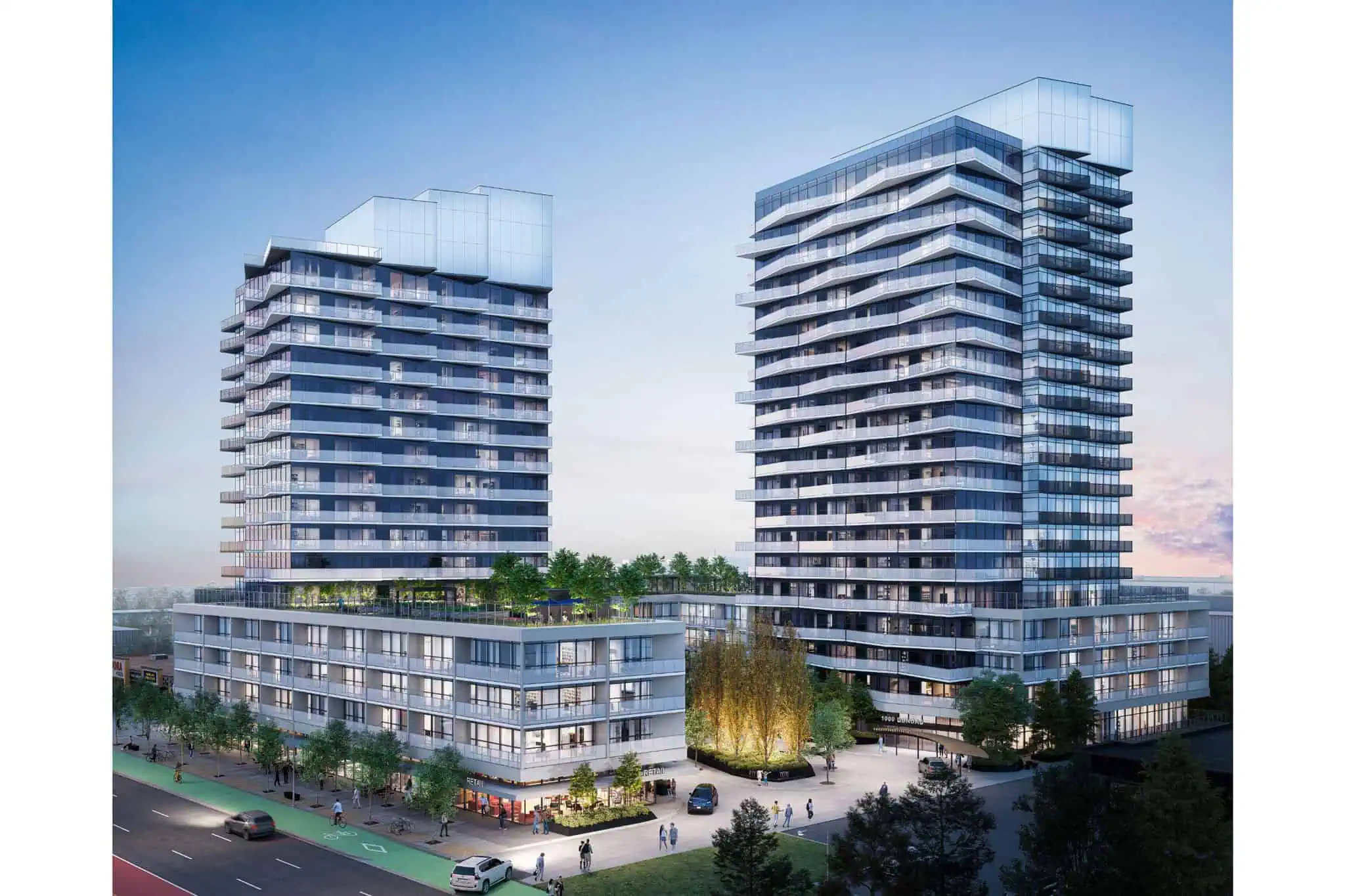 1024 Dundas Street East Mississauga site - existing buildings before Ahmed Group rental redevelopment